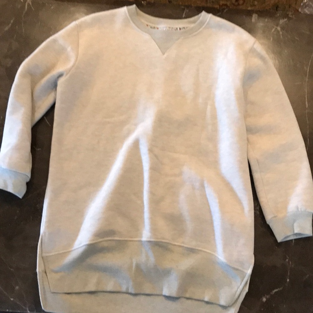 Grey sweatshirt tunic